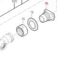 Brida FEIN 32436080000 para ASW18-6 | Repuesto Industrial