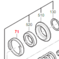 Anillo FEIN 32601279000 para ASM18-3 | Repuesto Industrial