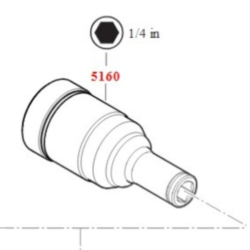 Repuesto FEIN - Schraubereinsatz (COD. 90106001020) Compatible con ASW18-6